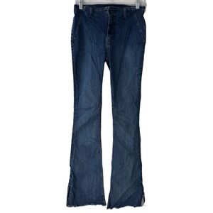 We The Free Size 28 Level Up Slit Slim Flare Jeans in Night Sky Used